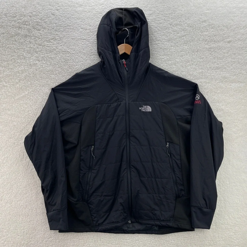 The North Face Summit Series Mens XXL Black Primaloft Insulated Hooded Jacket